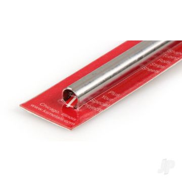 K&S 9619 Round Stainless Steel Tube 3/8" x 36" x .030"/22ga. (1 pcs)