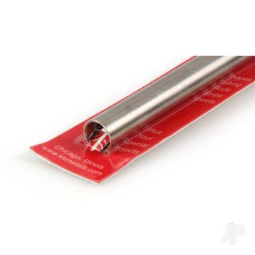K&S 9621 Round Stainless Steel Tube 7/16" x 36" x .030"/22ga. (3 pcs)