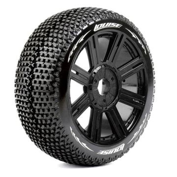 Louise RC B-Turbo 1/8 Super Soft (17mm Hex) Wheels & Tyres (Pair)