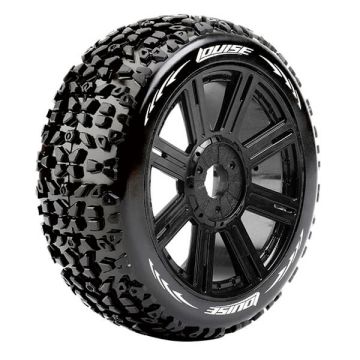 Louise RC B-Mazinger 1/8 Soft (17mm Hex) Wheels & Tyres (Pair)