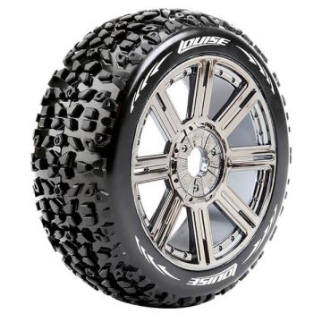 Louise RC B-Mazinger 1/8 Soft (17mm Hex) Wheels & Tyres (Pair)