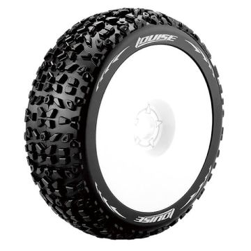 Louise RC B-Mazinger 1/8 Soft (17mm Hex) Wheels & Tyres (Pair)