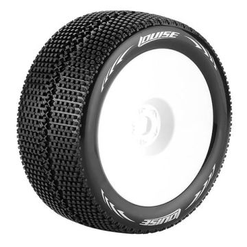 Louise RC T-Turbo 1/8 Soft 0 ET Wheels & Tyres (Pair)