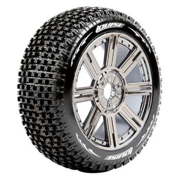 Louise RC B-Pirate 1/8 Super Soft (17mm Hex) Wheels & Tyres (Pair)