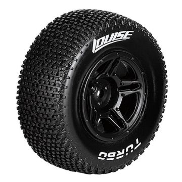 Louise RC SC-Turbo 1/10 Soft Slash Rear / Slash 4x4 F/R Wheels & Tyres (Pair)