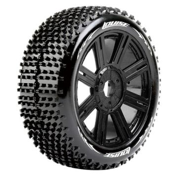 Louise RC B-Hornet 1/8 Soft (17mm Hex) Wheels & Tyres (Pair)