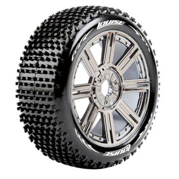 Louise RC B-Hornet 1/8 Soft (17mm Hex) Wheels & Tyres (Pair)