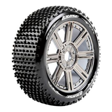 Louise RC B-Hornet 1/8 Super Soft (17mm Hex) Wheels & Tyres (Pair)