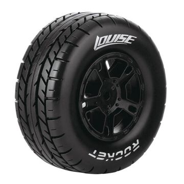 Louise RC SC-Rocket 1/10 Soft Arrma Senton 6S (17mm Hex) Wheels & Tyres (Pair)