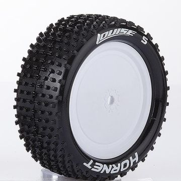 Louise RC E-Hornet 1/10 4WD/Front Soft Kyosho (12mm Hex) Wheels & Tyres (Pair)