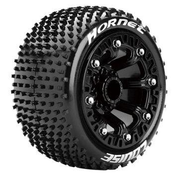 Louise RC ST-Hornet 1/16 Soft TRX 1:16 E-Revo Front & R Wheels & Tyres (Pair)