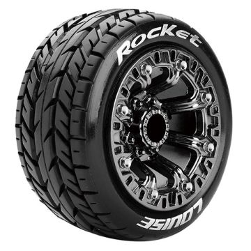 Louise RC ST-Rocket 1/16 Soft TRX 1:16 E Wheels & Tyres (Pair)