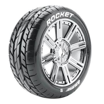 Louise RC B-Rocket 1/8 Soft (17mm Hex) Wheels & Tyres (Pair)