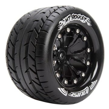 Louise RC MT-Rocket 1/10 Soft GP Jato 2WD Front (Bearing) Wheels & Tyres (Pair)