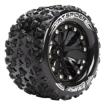 Louise RC MT-Spider 1/10 Soft GP Jato 2WD Front (Bearing) Wheels & Tyres (Pair)