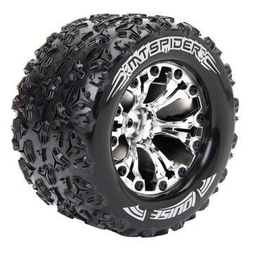 Louise RC MT-Spider 1/10 Soft GP Jato 2WD Front (Bearing) Wheels & Tyres (Pair)