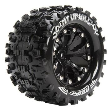 Louise RC MT-Uphill 1/10 Soft GP Jato 2WD Front (Bearing) Wheels & Tyres (Pair)