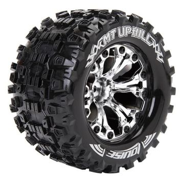 Louise RC MT-Uphill 1/10 Soft GP Jato 2WD Front (Bearing) Wheels & Tyres (Pair)