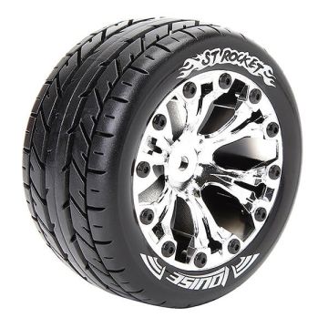 Louise RC ST-Rocket 1/10 Soft 0 ET Wheels & Tyres (Pair)