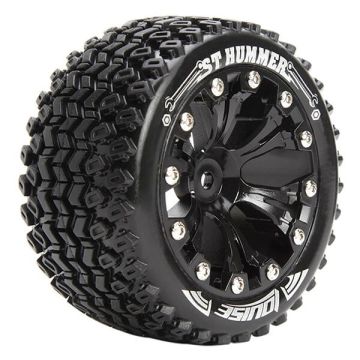 Louise RC ST-Hummer 1/10 Soft GP Jato 2WD Front (Bearing) Wheels & Tyres (Pair)