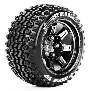 Louise RC ST-Hummer 1/10 Soft (14mm Hex) Arrma G Wheels & Tyres (Pair)