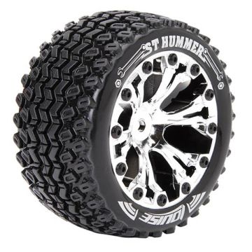 Louise RC ST-Hummer 1/10 Soft 0 ET EP Stampede 2 Wheels & Tyres (Pair)