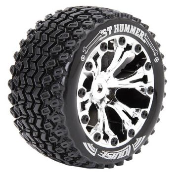 Louise RC ST-Hummer 1/10 Soft GP Jato 2WD Front (Bearing) Wheels & Tyres (Pair)