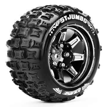Louise RC ST-Jumbo 1/10 Soft (14mm Hex) Arrma Gr Wheels & Tyres (Pair)