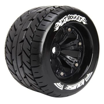 Louise RC MT-Rocket 1/8 Sport 1/2 ET EP E-Revo Front Wheels & Tyres (Pair)