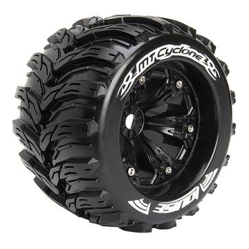 Louise RC MT-Cyclone 1/8 Sport 1/2 ET EP E-Revo F Wheels & Tyres (Pair)