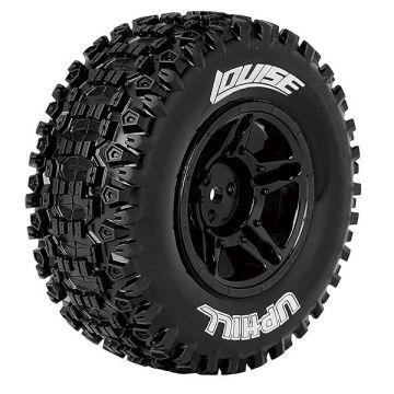 Louise RC SC-Uphill 1/10 Soft Arrma Senton 6S (17mm Hex) Wheels & Tyres (Pair)