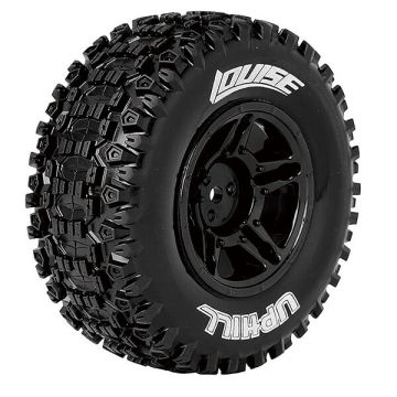 Louise RC SC-Uphill 1/10 Soft Slash Rear / Slash 4x4 F/R Wheels & Tyres (Pair)