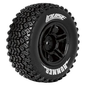Louise RC SC-Hummer 1/10 Soft Arrma Senton 6S (17mm Hex) Wheels & Tyres (Pair)