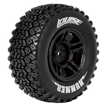 Louise RC SC-Hummer 1/10 Soft Slash Rear / Slash 4x4 F/R Wheels & Tyres (Pair)