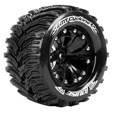 Louise RC MT-Cyclone 1/10 Soft GP Jato 2WD Front (Bearing) Wheels & Tyres (Pair)