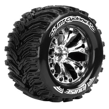 Louise RC MT-Cyclone 1/10 Soft 0 ET EP Stampede Wheels & Tyres (Pair)
