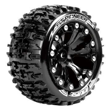 Louise RC ST-Pioneer 1/10 Soft GP Jato 2WD Front (Bearing) Wheels & Tyres (Pair)