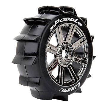 Louise RC B-Paddle 1/8 Soft (17mm Hex) Wheels & Tyres (Pair)