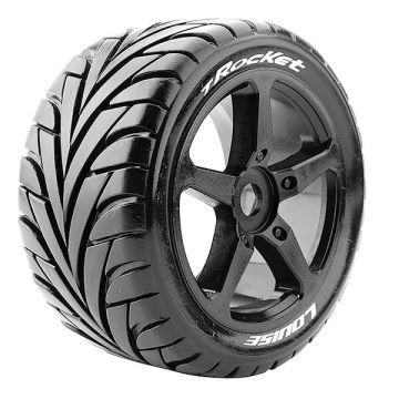 Louise RC T-Rocket 1/8 Soft 0 ET Wheels & Tyres (Pair)