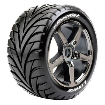 Louise RC T-Rocket 1/8 0 ET Wheels & Tyres (Pair)
