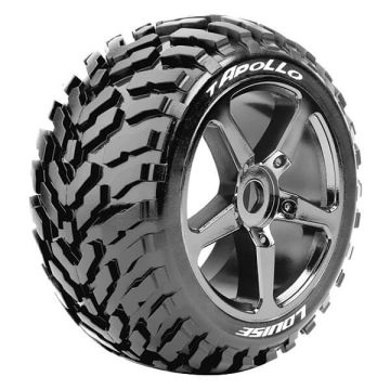 Louise RC T-Apollo 1/8 0 ET Wheels & Tyres (Pair)