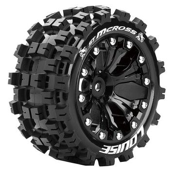 Louise RC ST-Mcross 1/10 Soft 1/2 ET GP Jato 2WD Wheels & Tyres (Pair)