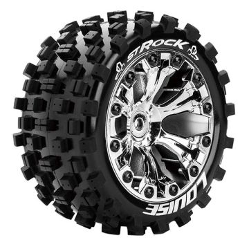 Louise RC ST-Rock 1/10 Soft 0 ET EP Stampede 2WD Wheels & Tyres (Pair)