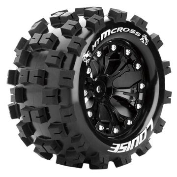 Louise RC MT-Mcross 1/10 Soft 1/2 ET 12mm Hex Wheels & Tyres (Pair)
