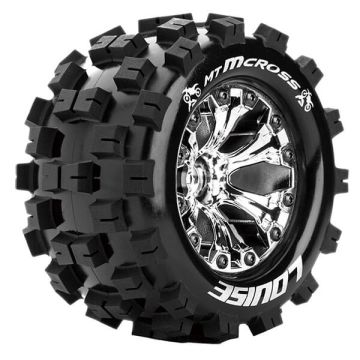 Louise RC MT-Mcross 1/10 Soft 0 ET EP Stampede 2 Wheels & Tyres (Pair)
