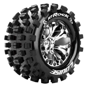 Louise RC MT-Rock 1/10 Soft 0 ET EP Stampede 2WD Wheels & Tyres (Pair)