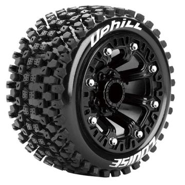 Louise RC ST-Uphill 1/16 Soft TRX 1:16 E-Revo Front & Rear Wheels & Tyres (Pair)