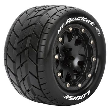 Louise RC MT-Rocket 1/10 Soft Beadlock 0 ET (12mm Hex) Wheels & Tyres (Pair)