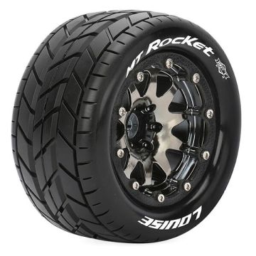 Louise RC MT-Rocket 1/10 Soft Beadlock 1/2 ET (12mm Hex) Wheels & Tyres (Pair)