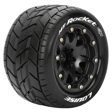 Louise RC MT-Rocket 1/10 Soft Beadlock 1/2 ET (12mm Hex) Wheels & Tyres (Pair)